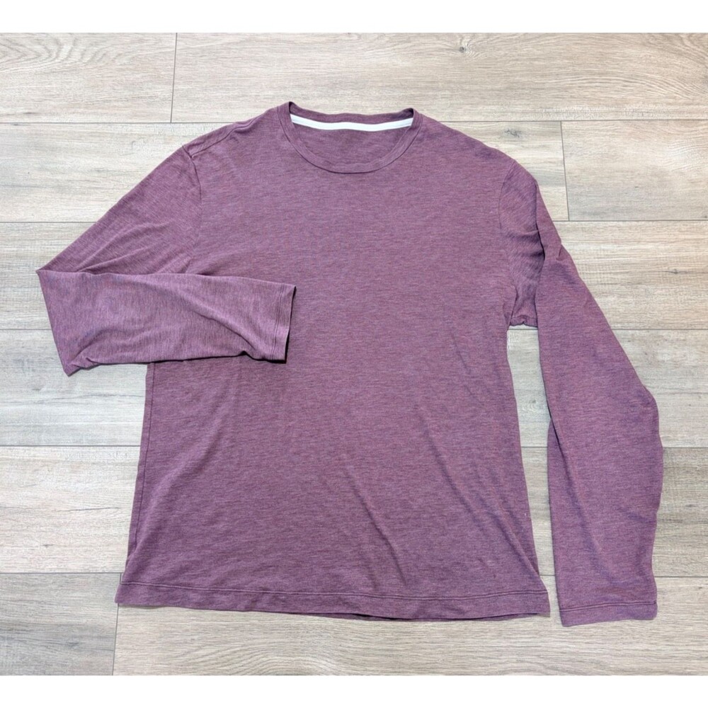 Lululemon Metal Vent Tech Mens M Long Sleeve Slim Fit Heather Quick Dry T Shirt